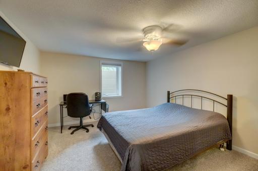Fourth bedroom on the lower level is perfect for guests!