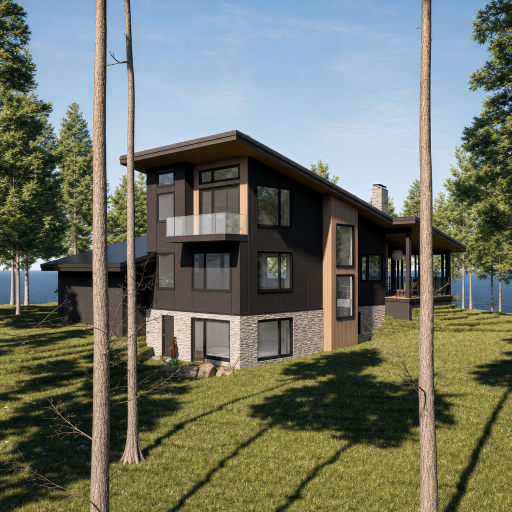 Rendering from another project on a similar site.
