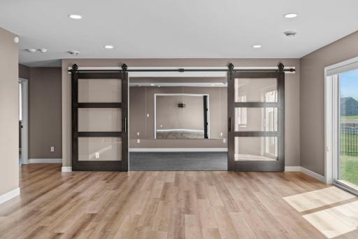 Workout room (5th bedroom) in lower level