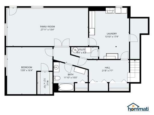 Basement floorplan w/dimensions