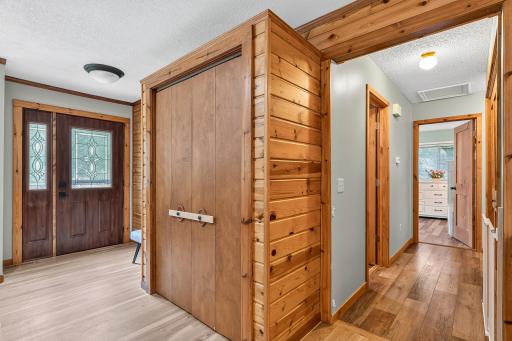 Front entrance and closet