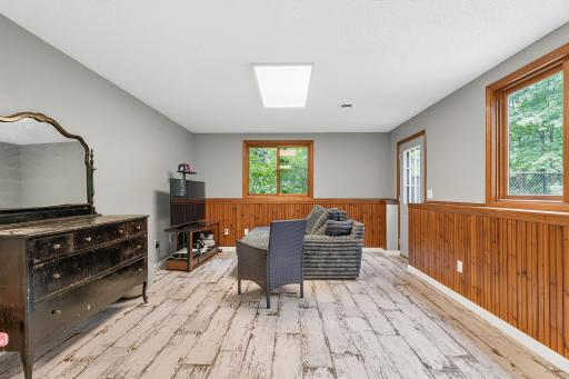 Family room with walkout door - Basement
