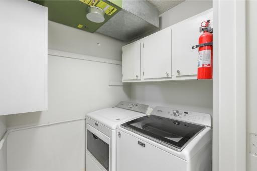 In-unit laundry makes everyday living easy and convenient.