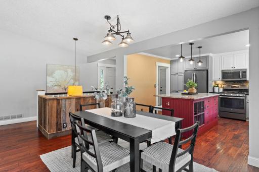 Enjoy the open concept kitchen & dining that has been fully remodeled
