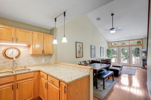Open floor plan for entertaining large groups of friends.