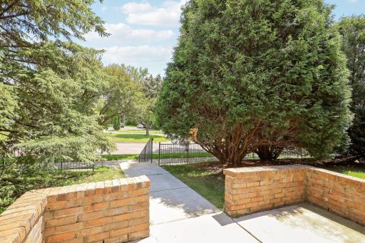 Views to the east from patio and the Parkway.