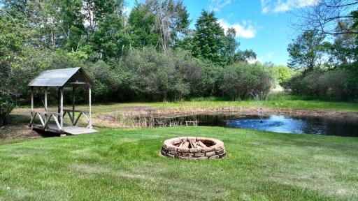 Wooden Bridge features lighting that can be turned on at night to highlight the space, and compliment the cozy feel of the entire property.