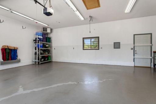 Finished, insulated, and heated attached 29'x24' garage