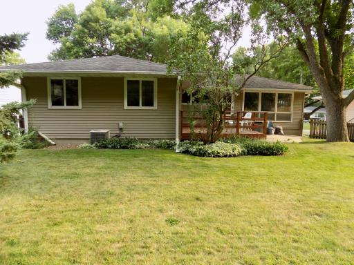 Back of home and deck