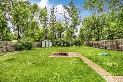 Fenced makes for a privateback yard