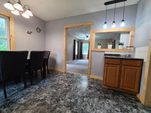 Great flow from Kitchen to the Living Room