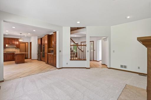 Perfect flow between kitchen and living space