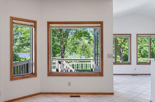 sun room facing the lakee