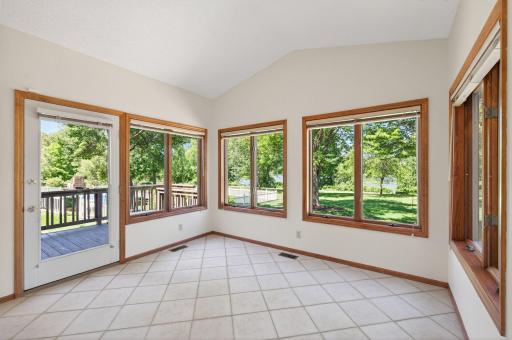 sunroom facing the lake