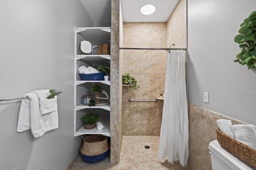 One of two storage features to keep you organized