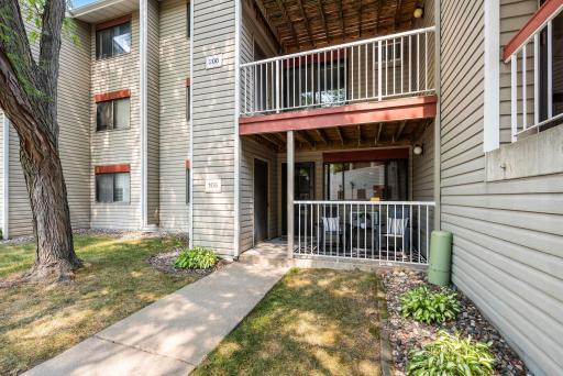 Welcome Home to this one bedroom condo with rare private entranceâwalk directly inside from the covered patio.