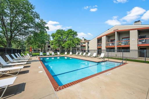 Cool off, relax, and soak up the summer at the community pool just steps away.