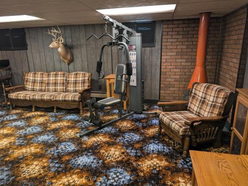 Family Room w/ Electric Fireplace