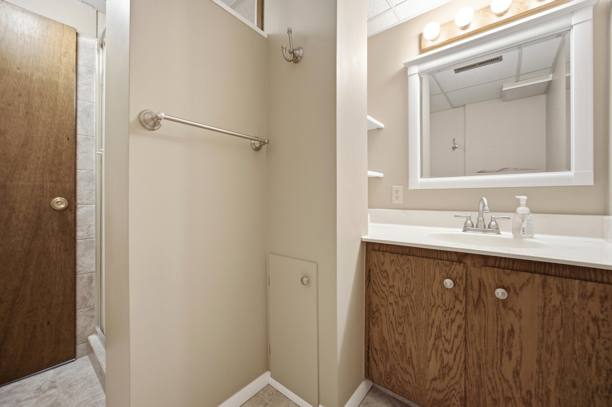 basement 3/4 bath