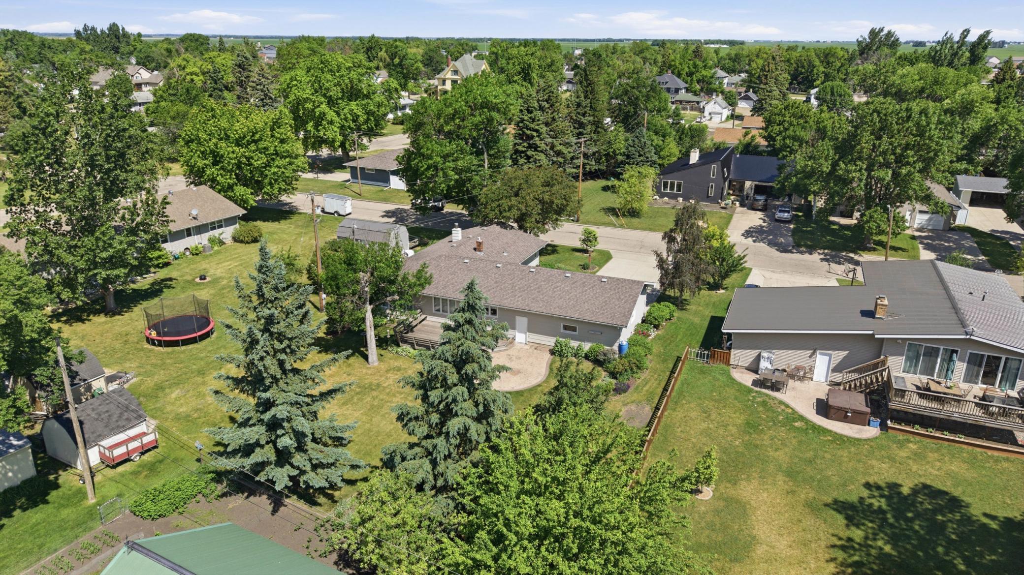 rear aerial view