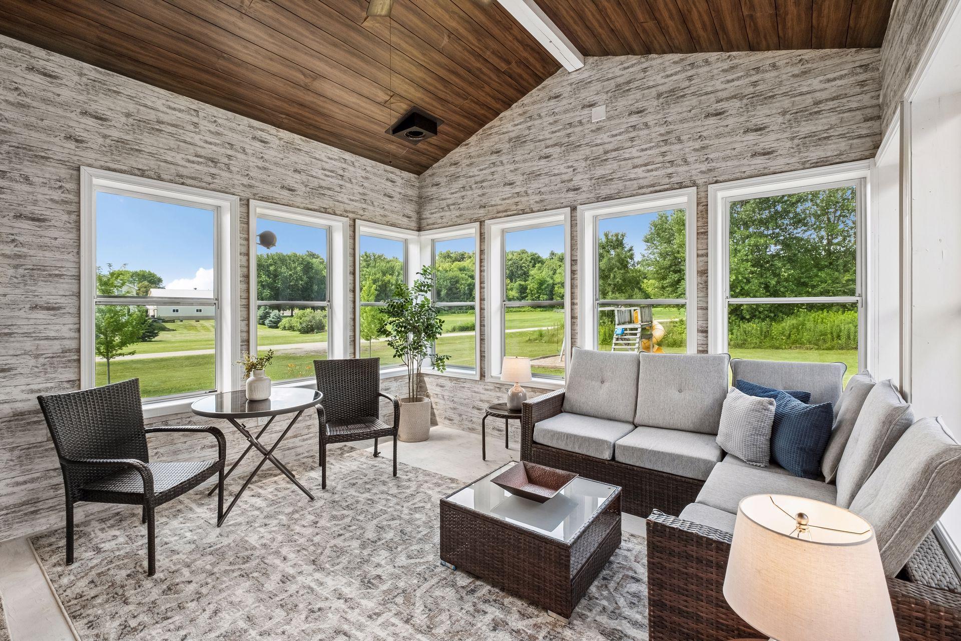 Screened Porch with Picturesque Views of the Backyard