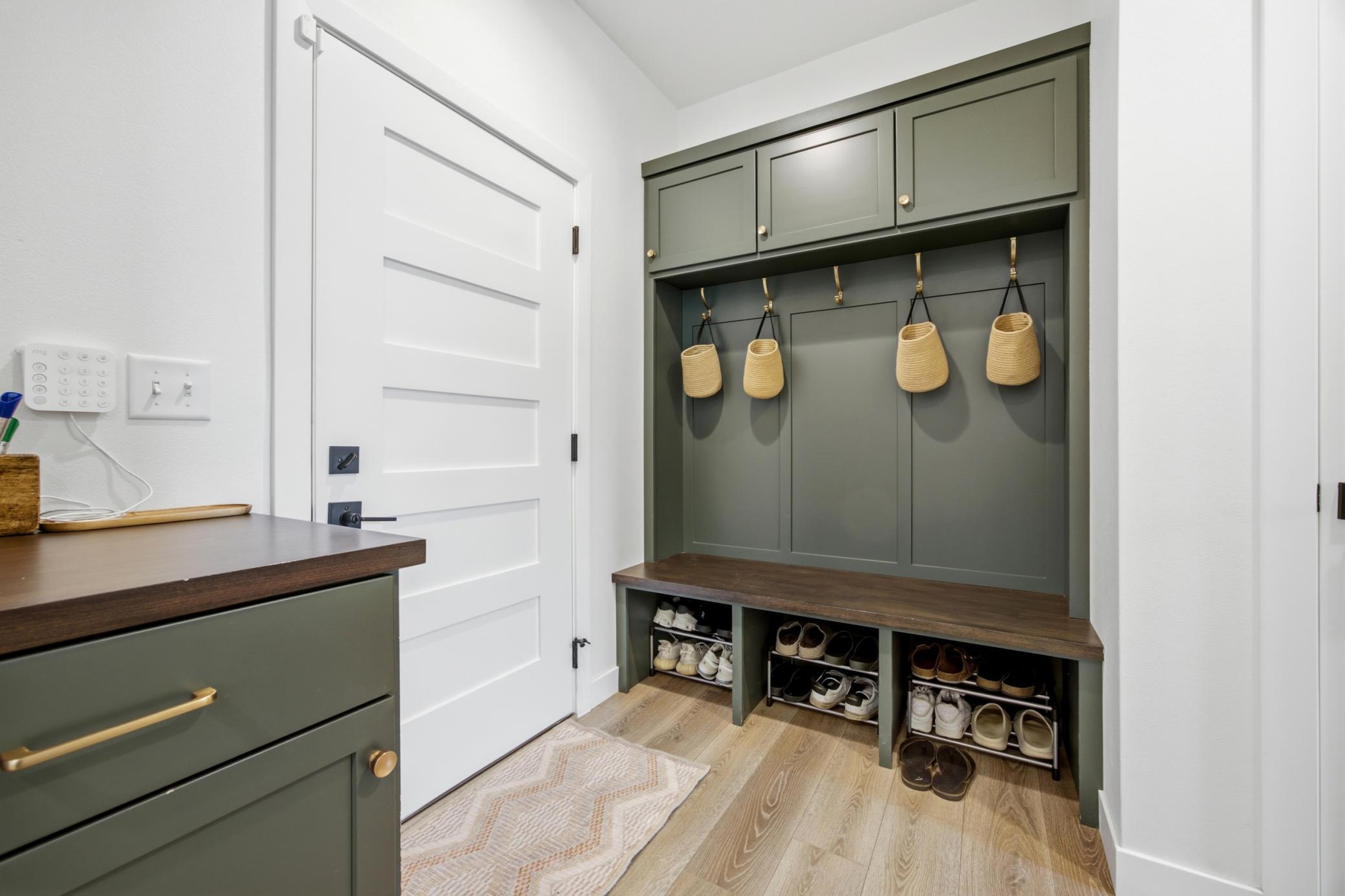 Mudroom off of Garage