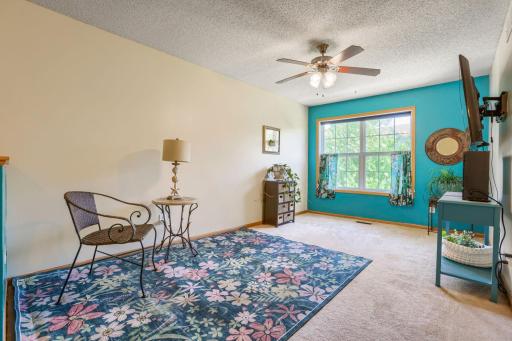 The versatile upper-level loft offers the perfect flex space for a home office, media room, reading nook, or additional living area. This space provides a comfortable area to work, relax, or entertain.