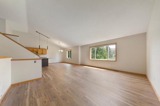 Open concept living with an abundance of natural light