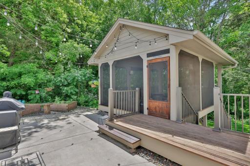 Awesome screened porch to enjoy the outdoors without any insects!