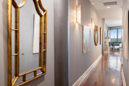 Thoughtfully designed hallway that blends functionality with a clean, modern look.