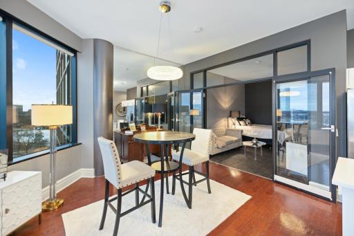 Functional informal dining room.