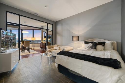 Peaceful master bedroom retreat designed for rest and relaxation.