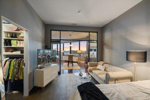 Peaceful master bedroom retreat designed for rest and relaxation.