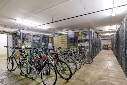 Spacious Storage Area & Bike Racks