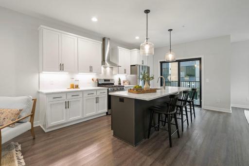 Stunning Quartz Countertops, Enameled Cabinetry & Open Layout Perfect For Entertaining!