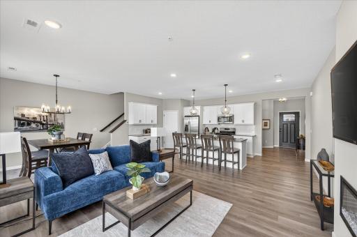 Living room - photo is of staged Westview plan