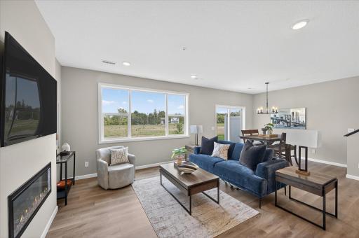 Living room - photo is of staged Westview plan