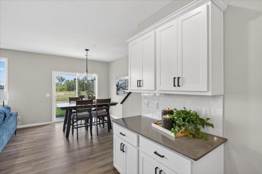 Extra storage/coffee bar - photo is of staged Westview plan
