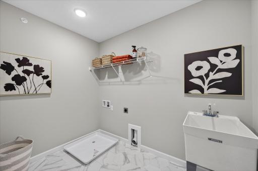 Laundry room - photo is of staged Westview plan