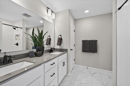 Primary bathroom - photo is of staged Westview plan