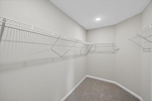 Primary suite closet - photo is of staged Westview plan