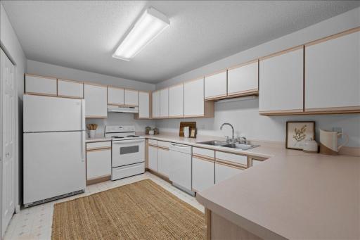 White cabinetry.