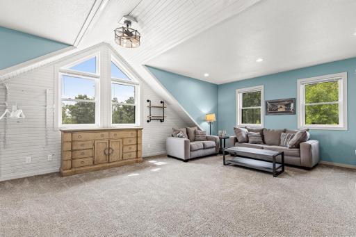An oversized bedroom with plenty of room to streach out.