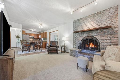 Family room flows into the dining room and the 4 season porch!