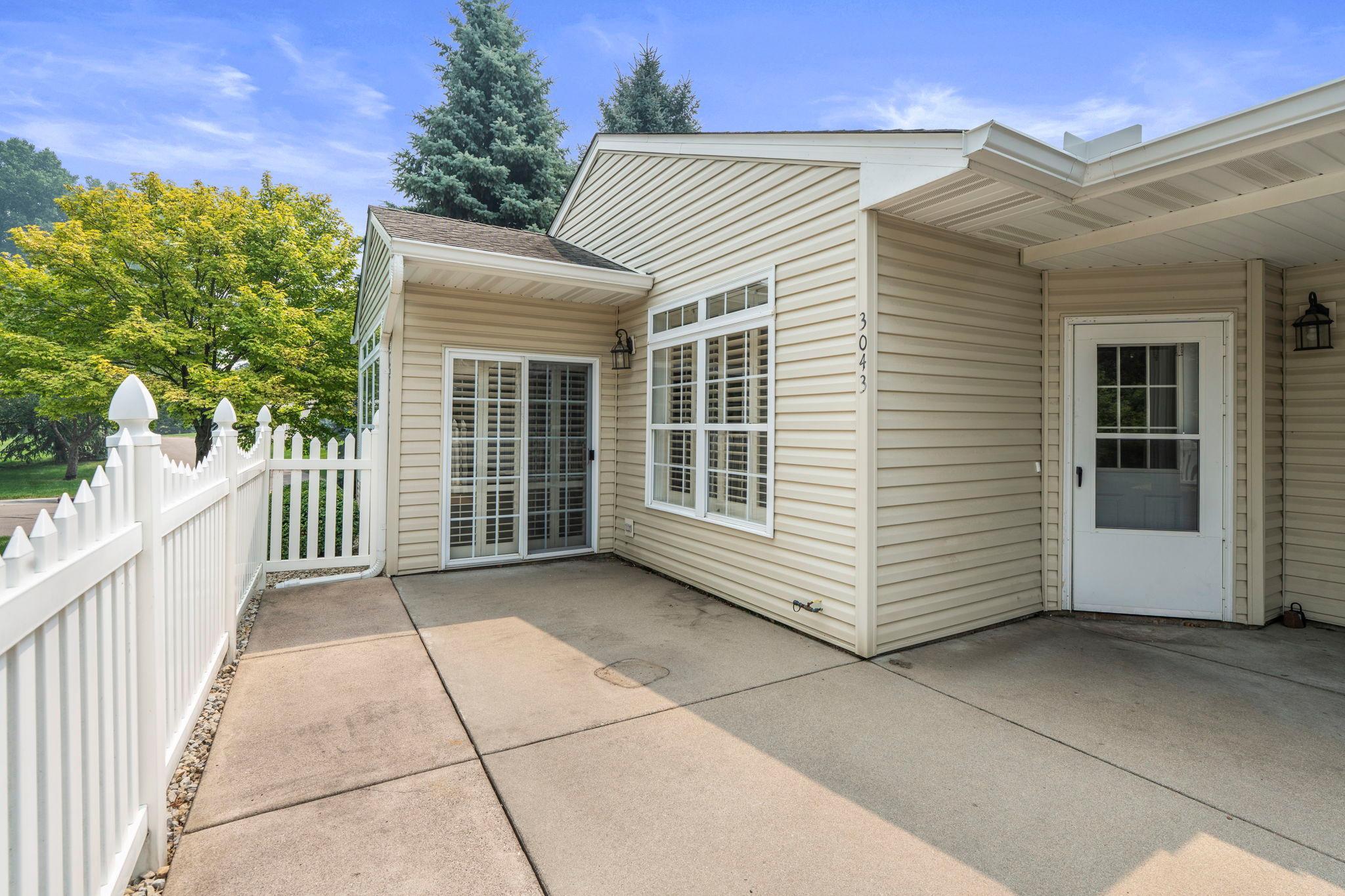 Patio retreat! Walkout from formal dining space.