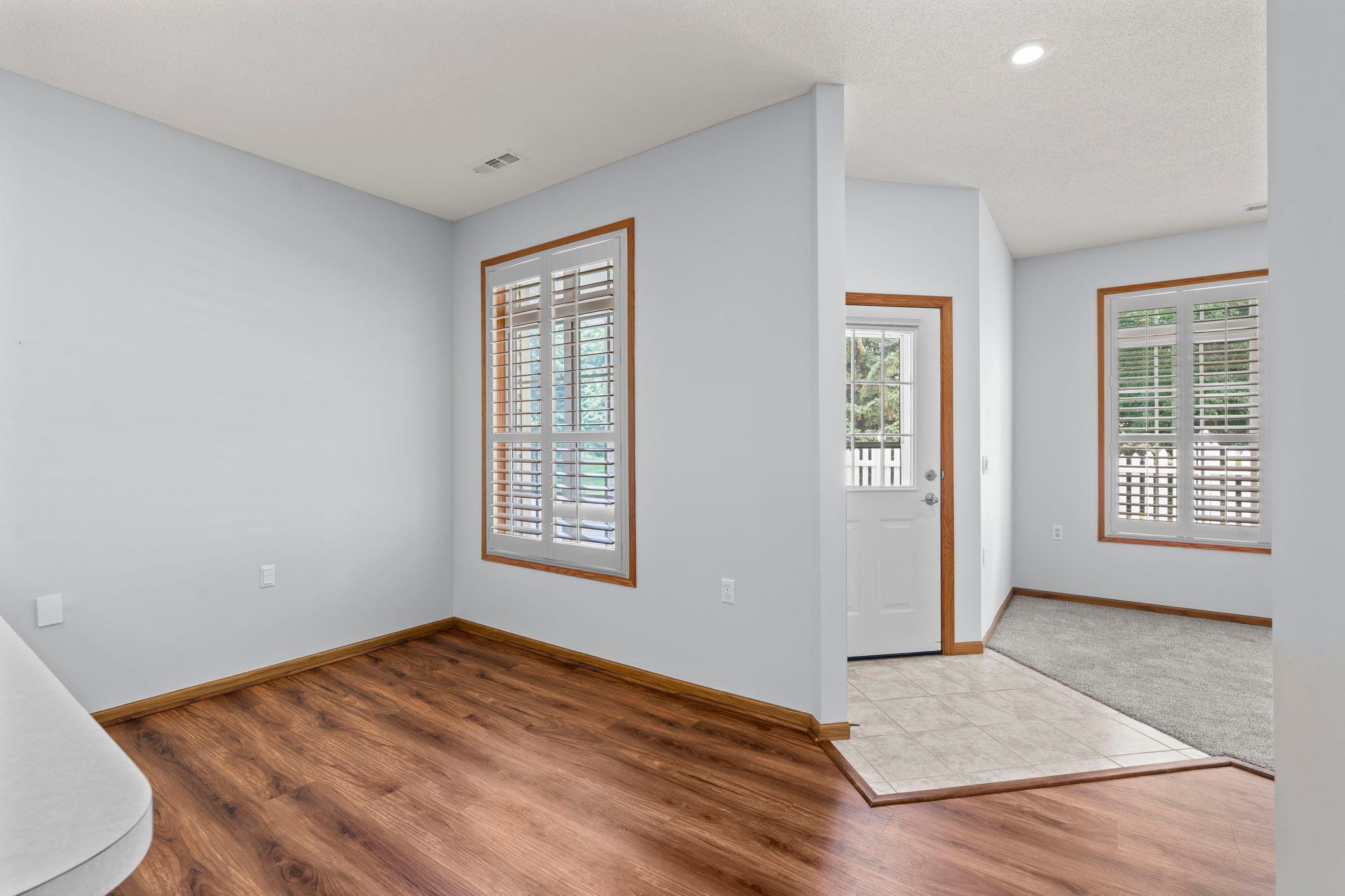 Beautiful LVP flooring and large windows!