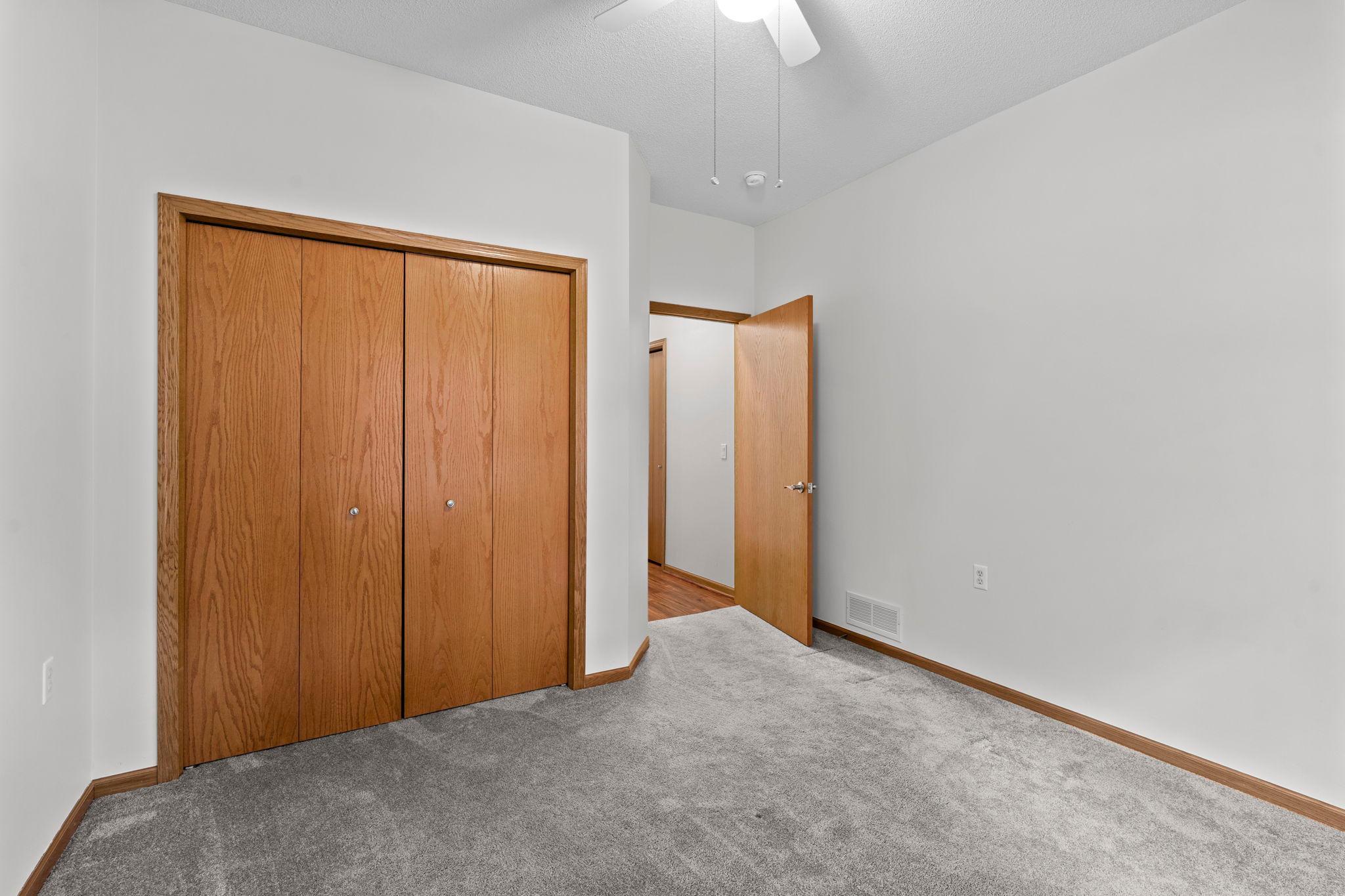 Neutral paint and colors throughout.