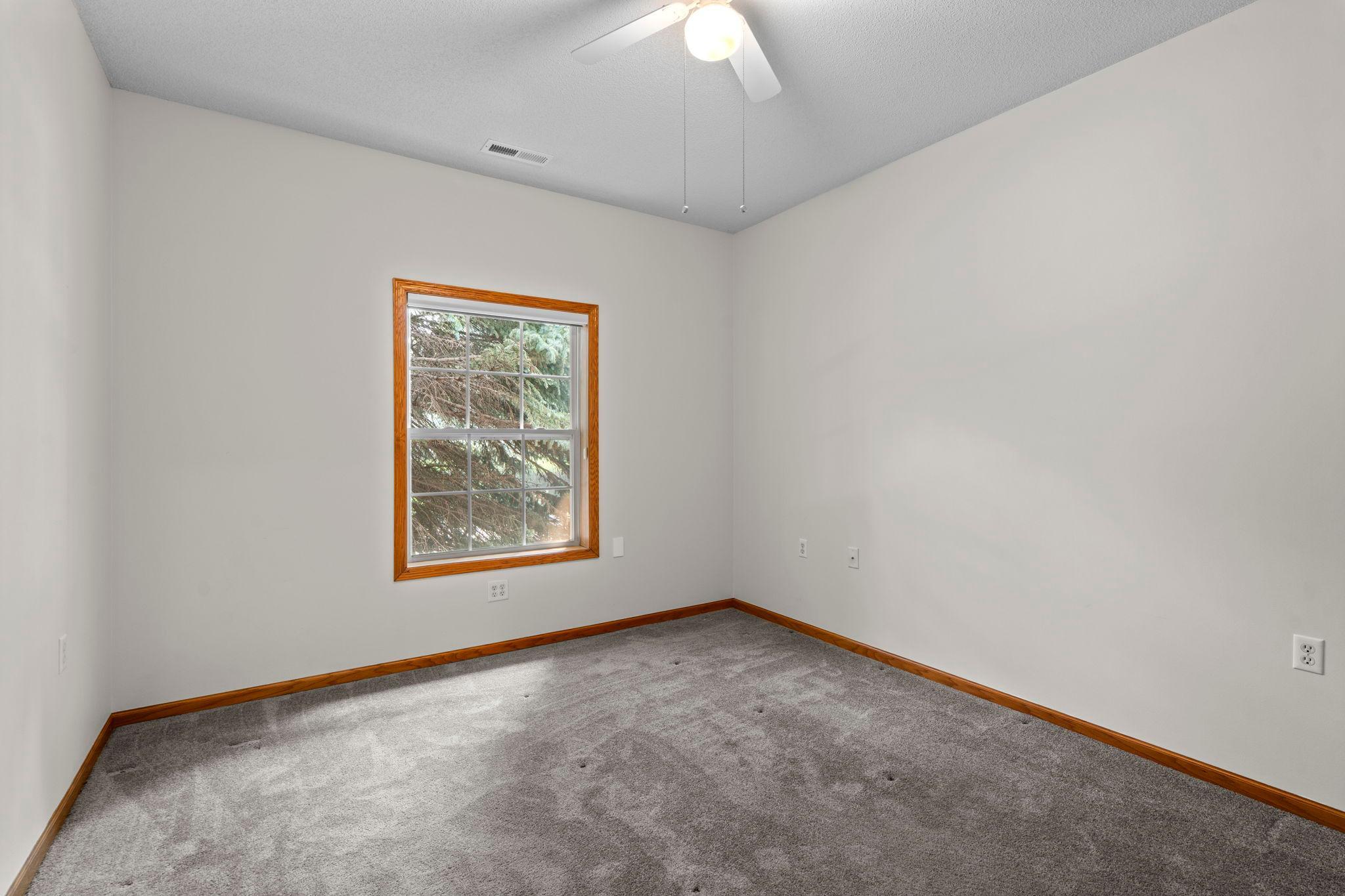Bedroom #2 works great as office space or extra bedroom.