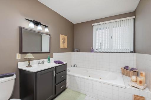 Here is the whirlpool bath on this level.