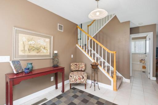 There is a large coat closet and a door steps out to the oversize 2 stall garage with new garage door and opener in 2025.